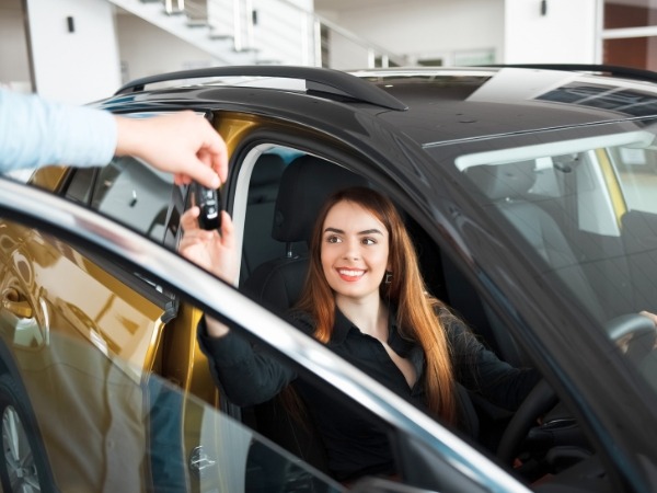 Woman Getting Car Keys