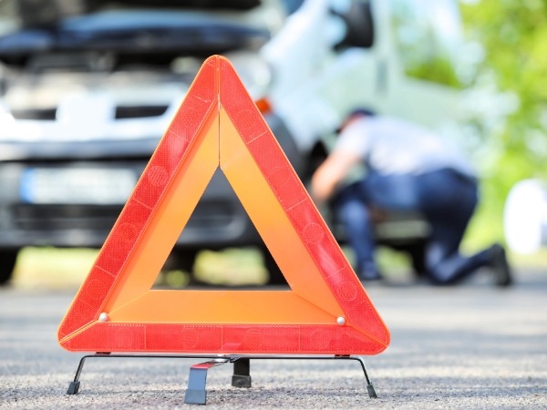 Red Warning Triangle for Emergency