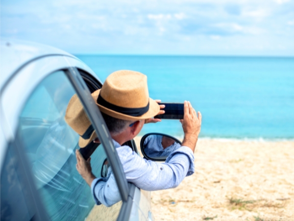Car on the Beach