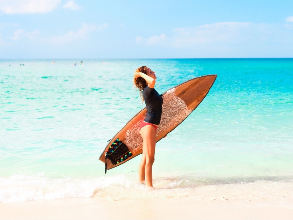 Woman in a Beach