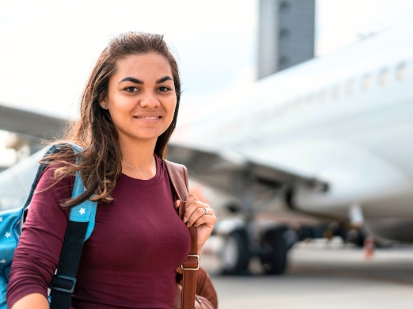 Tourist at the Airport