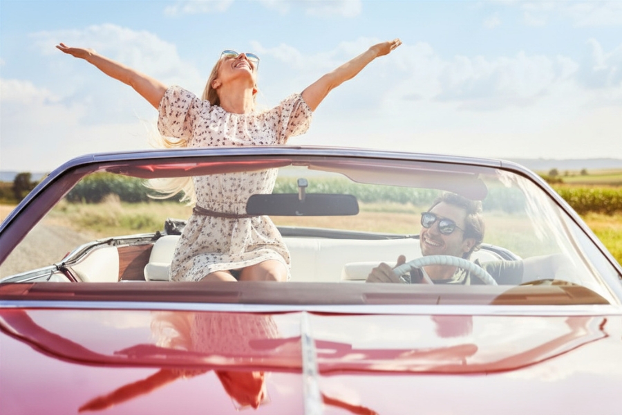 Couple on a Road Trip