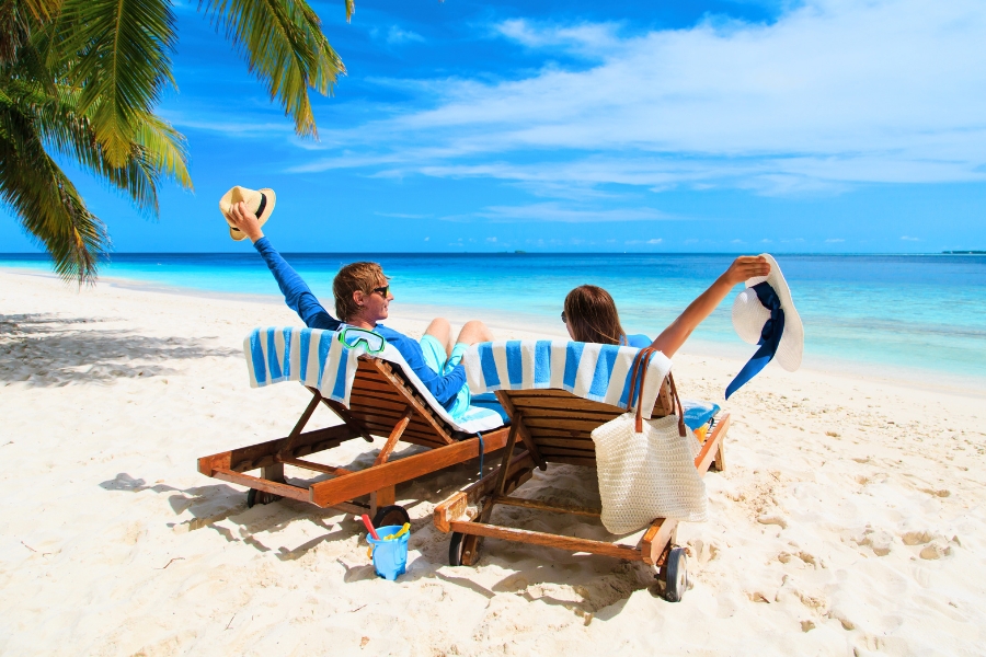 Couple at a Tropical Beach